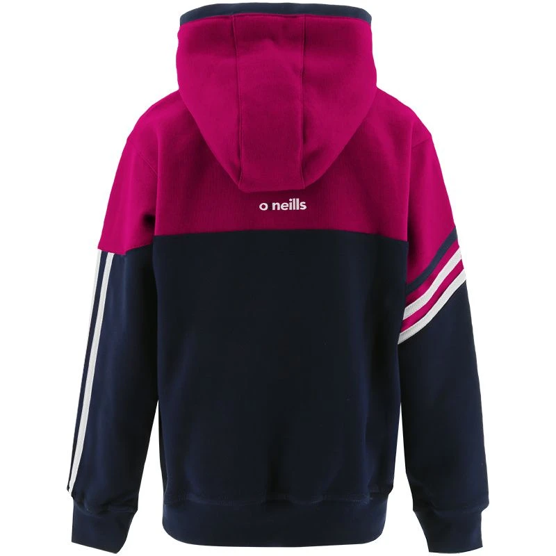 Kids' Nevis Fleece Overhead Hoodie Marine / Maroon / White 2 Kids' Nevis Fleece Overhead Hoodie Marine / Maroon / White - Image 2