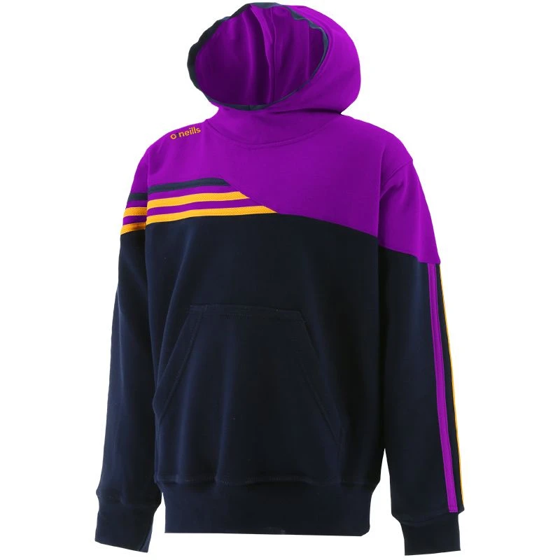 Kids' Nevis Fleece Overhead Hoodie Marine / Purple / Amber 1 Kids' Nevis Fleece Overhead Hoodie Marine / Purple / Amber