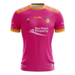Sportswear Shop 38 Antrim Ladies Donate4Daithi Jersey Pink / Amber