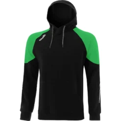 Men's Oslo Fleece Pullover Hoodie Black / Green / White