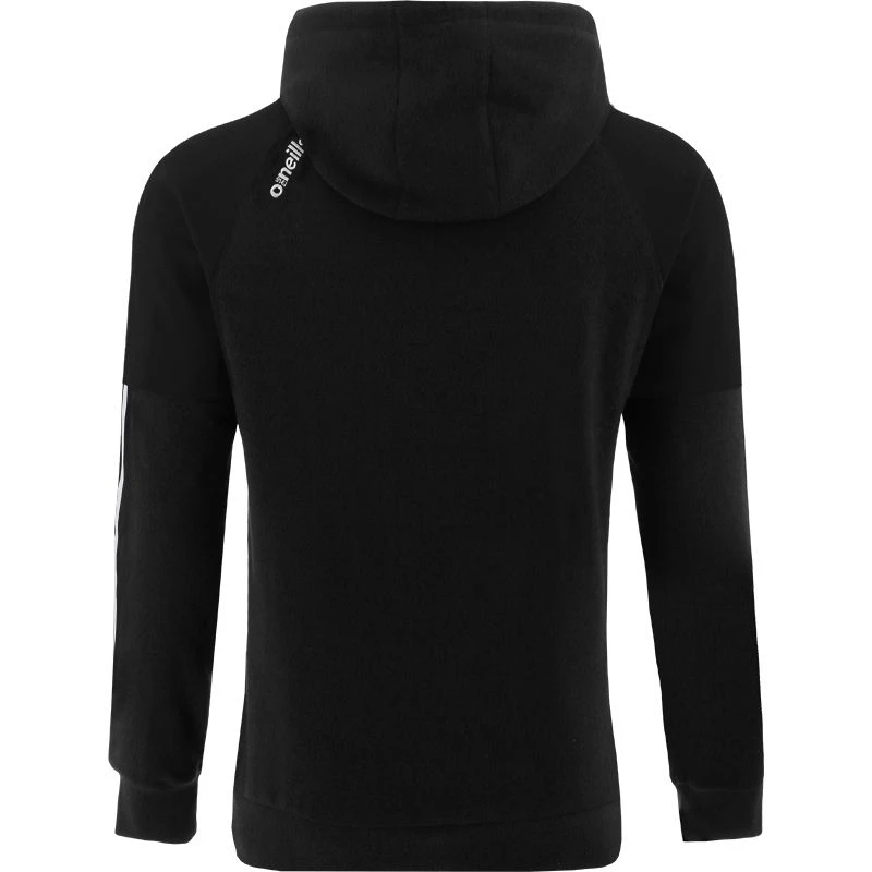 Men's Oslo Fleece Pullover Hoodie Black / White 2 Men's Oslo Fleece Pullover Hoodie Black / White - Image 2