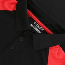 Women's Oslo Polo Shirt Black / Red / White -Sportswear Shop oslo 061 2 gen bkrdwh adlt p5 2