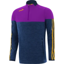 Men's Osprey Brushed Half Zip Top Purple / Marine / Amber