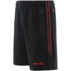 Kids' Pioneer 2 Stripe Hybrid Leisure Shorts Black / Red