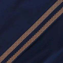 Kids' Pluto Brushed Skinny Tracksuit Bottoms Marine / Orange -Sportswear Shop plut 153 3 gen meorxx adlt p5