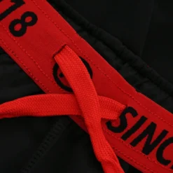 Men's Pluto Hybrid Skinny Tracksuit Bottoms Black / Red -Sportswear Shop plut 227 3 gen bkrdxx adlt p8