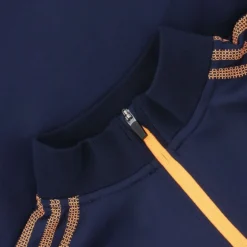 Kids' Pluto Hybrid Half Zip Top Marine / Orange -Sportswear Shop pluto 244 hybrid hz top mar ora 3s 4