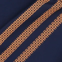 Kids' Pluto Hybrid Half Zip Top Marine / Orange -Sportswear Shop pluto 244 hybrid hz top mar ora 3s 5