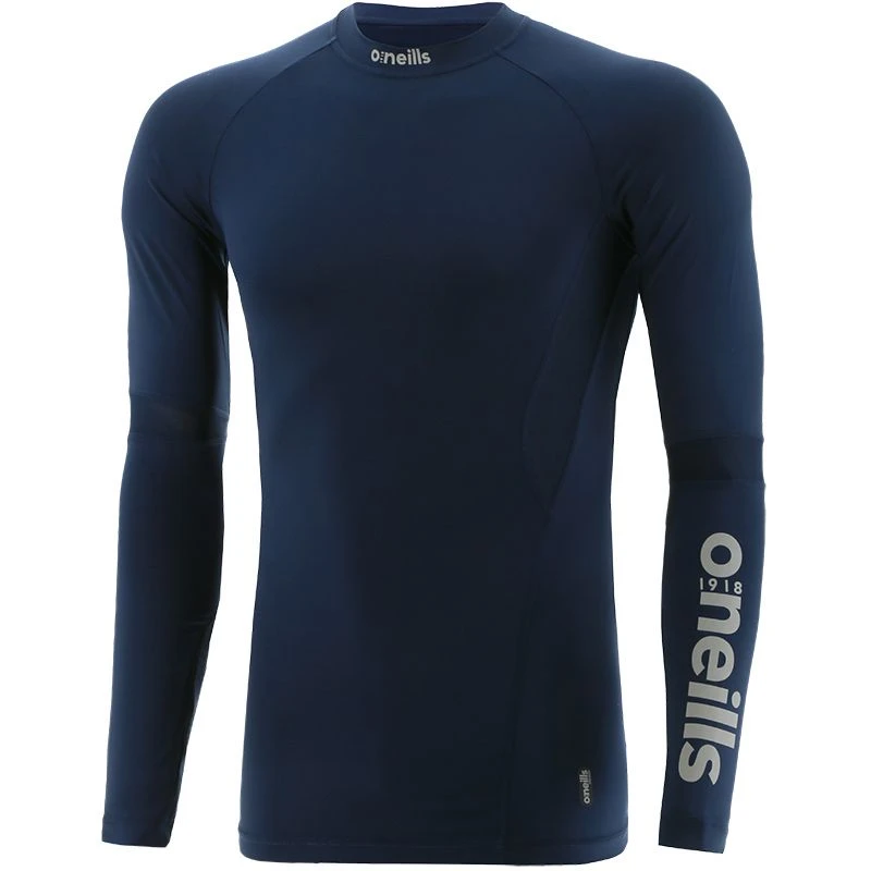 Men's Pro Body III Poly Elastane Baselayer Top Marine / Silver 1 Men's Pro Body III Poly Elastane Baselayer Top Marine / Silver