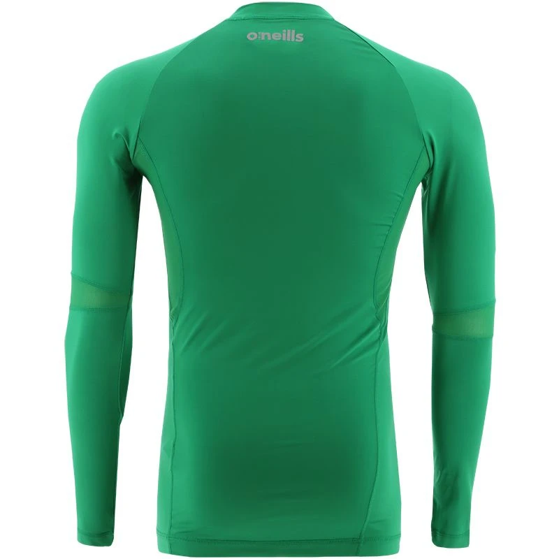 Kids' Pro Body III Poly Elastane Baselayer Top Green / Silver 2 Kids' Pro Body III Poly Elastane Baselayer Top Green / Silver - Image 2