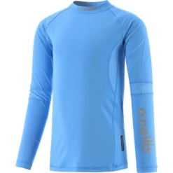 Kids' Pro Body III Poly Elastane Baselayer Top Sky / Silver