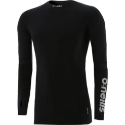 Men's Pro Body III Fleece Lined Poly Elastane Baselayer Top Black / Silver