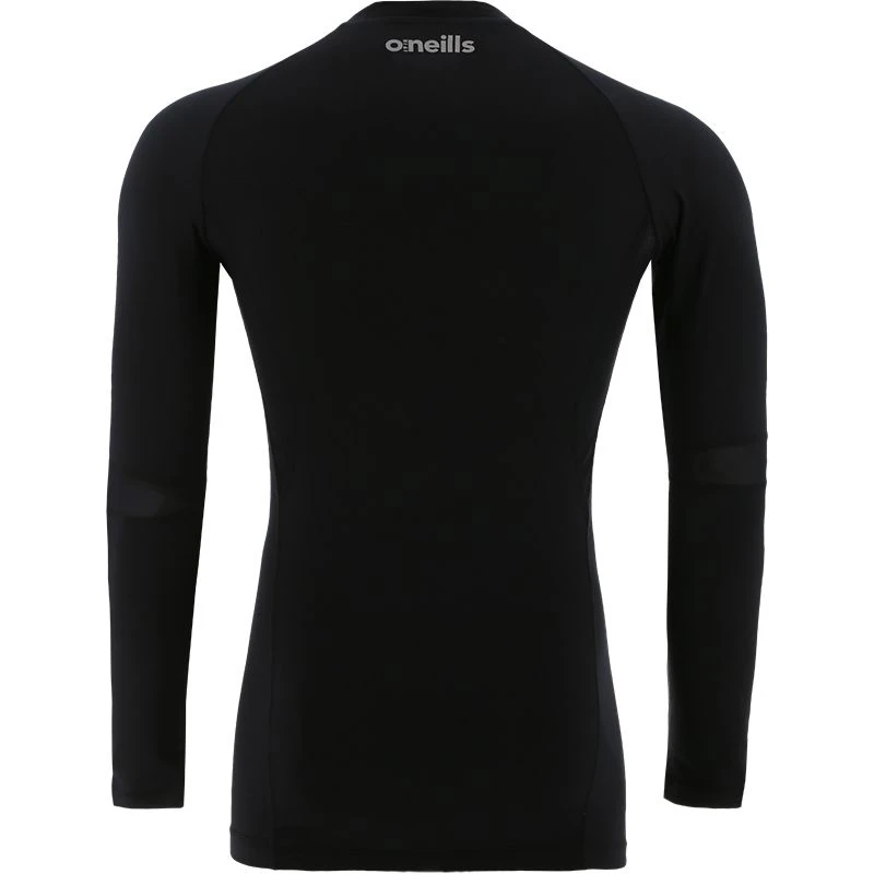 Men's Pro Body III Fleece Lined Poly Elastane Baselayer Top Black / Silver 2 Men's Pro Body III Fleece Lined Poly Elastane Baselayer Top Black / Silver - Image 2