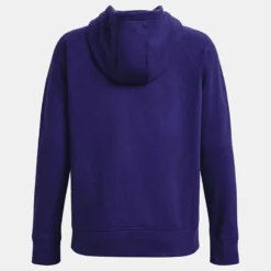 Under Armour Women's UA Rival Fleece HB Hoodie Sonar Blue / White -Sportswear Shop ps1356317 468 hb