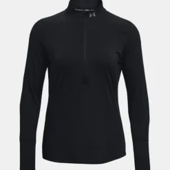 Under Armour Women's UA Qualifier Run 2.0 Half Zip Black / Black / Reflective -Sportswear Shop ps1365632 001 hf