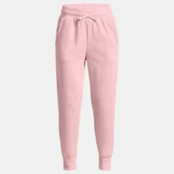 Under Armour Kids' Rival Fleece EM Joggers Prime Pink / White