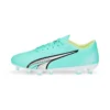 Puma Kids' Ultra Play FG/AG Football Boots Electric Peppermint / White / Fast Yellow