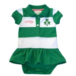 Lansdowne Ireland Baby Stripe Vest Dress Green / White