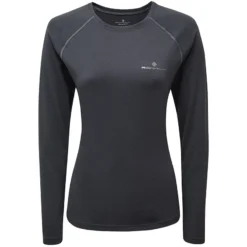Women's Ronhill Core Long Sleeve T-Shirt Charcoal Marl