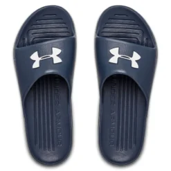 Under Armour Core PTH Sliders Academy / Academy / White -Sportswear Shop s7.3021286 400 toe