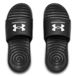 Under Armour Women's Ansa Fixed Slides Black -Sportswear Shop s7.3023772 004 toe