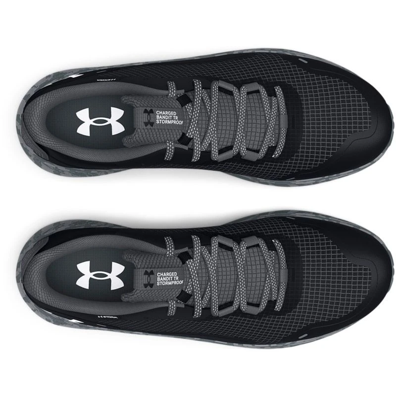 Under Armour Men's Charged Bandit Trail 2 Running Shoes Black / Pitch Gray / White 4 Under Armour Men's Charged Bandit Trail 2 Running Shoes Black / Pitch Gray / White - Image 4