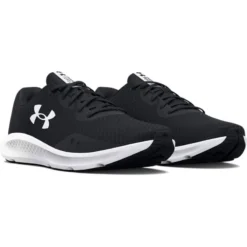 Under Armour Women's Charged Pursuit 3 Running Shoes Black / White -Sportswear Shop s7.3024889 001 pair
