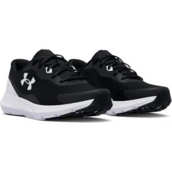 Under Armour Women's Surge 3 Running Shoes Black / White -Sportswear Shop s7.3024894 001 pair