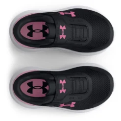 Under Armour Surge 3 AC Infant Running Shoes Black / Pink -Sportswear Shop s7.3025015 001 toe