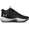 Under Armour Men's Lockdown 6 Basketball Shoes Black / White