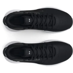 Under Armour Men's Lockdown 6 Basketball Shoes Black / White -Sportswear Shop s7.3025616 001 toe