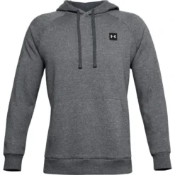 Under Armour Men's UA Rival Fleece Hoodie Pitch Grey Light Heather / Onyx White -Sportswear Shop s7.ps1357092 012 hf