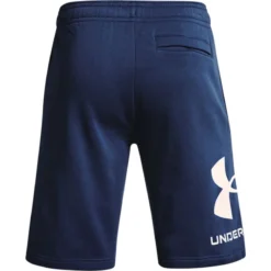 Under Armour Men's UA Rival Fleece Big Logo Shorts Indigo / Tech Blue -Sportswear Shop s7.ps1357118 404 hb
