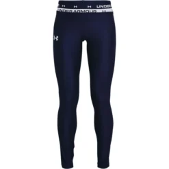 Under Armour Kids' HeatGear® Armour Leggings Navy / White