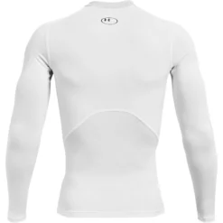 Under Armour Men's HeatGear® Armour Long Sleeve T-Shirt White / Black -Sportswear Shop s7.ps1361524 100 hb