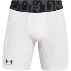 Under Armour Men's HeatGear® Armour Compression Shorts White / Black -Sportswear Shop s7.ps1361596 100 hf