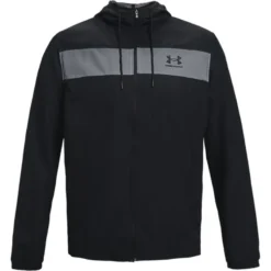 Under Armour Men's UA Sportstyle Windbreaker Jacket Black / Black -Sportswear Shop s7.ps1361621 001 hf
