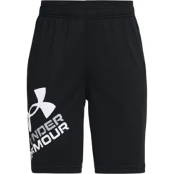 Under Armour Kids' UA Prototype 2.0 Logo Shorts Black / White