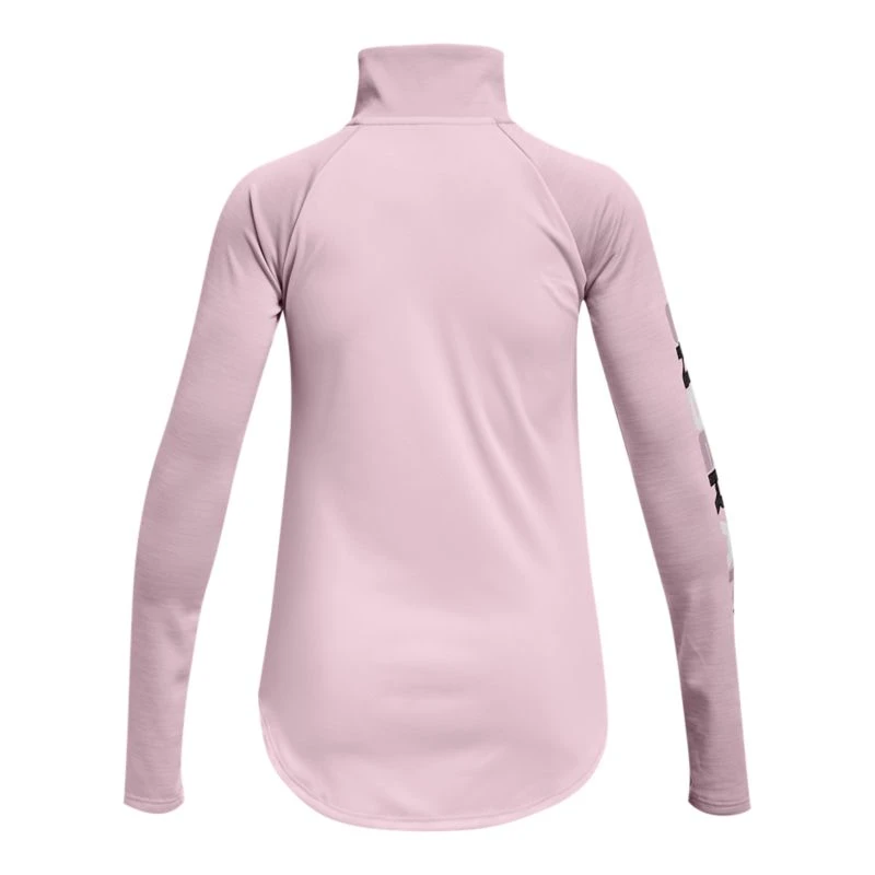 Under Armour Kids' Tech Graphic Half Zip Cool Pink / Black 2 Under Armour Kids' Tech Graphic Half Zip Cool Pink / Black - Image 2