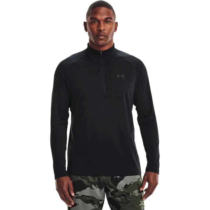 Under Armour Men's UA Tech™ Half Zip Top Black / Charcoal 1 Under Armour Men's UA Tech™ Half Zip Top Black / Charcoal