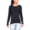 Under Armour Women's HeatGear® Armour Long Sleeve Top Black / Metallic Silver