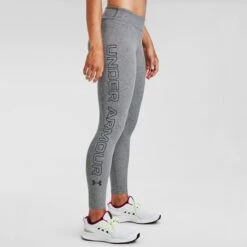 Under Armour Women's UA Favourite Wordmark Leggings Carbon Heather / Black