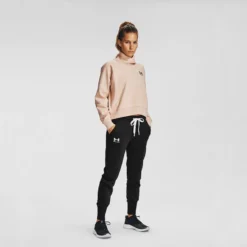 Under Armour Women's Rival Fleece Joggers Black -Sportswear Shop s7.v5 1356416 001 fsf