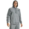 Under Armour Men's UA Rival Fleece Hoodie Pitch Grey Light Heather / Onyx White