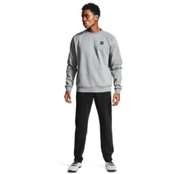 Under Armour Men's UA Rival Fleece Pants Black / Onyx White -Sportswear Shop s7.v5 1357129 001 fsf