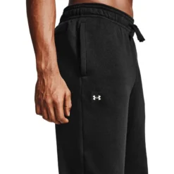 Under Armour Men's UA Rival Fleece Pants Black / Onyx White -Sportswear Shop s7.v5 1357129 001 sc