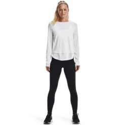 Under Armour Women's UA Motion Full-Length Leggings Black / Jet Grey -Sportswear Shop s7.v5 1361109 003 fsf