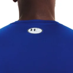 Under Armour Men's HeatGear® Armour Short Sleeve T-Shirt Royal / White -Sportswear Shop s7.v5 1361518 400 bckdet