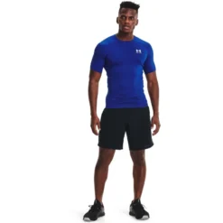 Under Armour Men's HeatGear® Armour Short Sleeve T-Shirt Royal / White -Sportswear Shop s7.v5 1361518 400 fsf