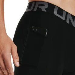 Under Armour Men's HeatGear® Armour Compression Shorts Black / White -Sportswear Shop s7.v5 1361596 001 sidedet